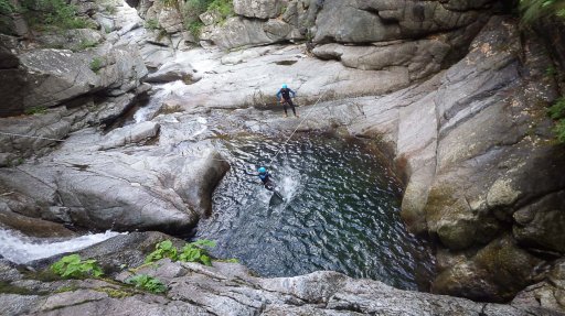 Canyoning du Tapoul, sur le mont Aigoual dans les Cévennes